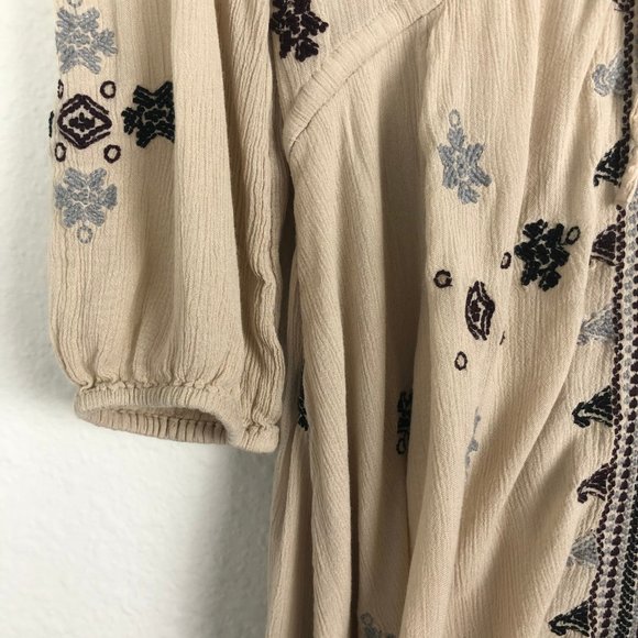 Free People Star Gazzer Cream Mini Dress - Picture 4 of 7